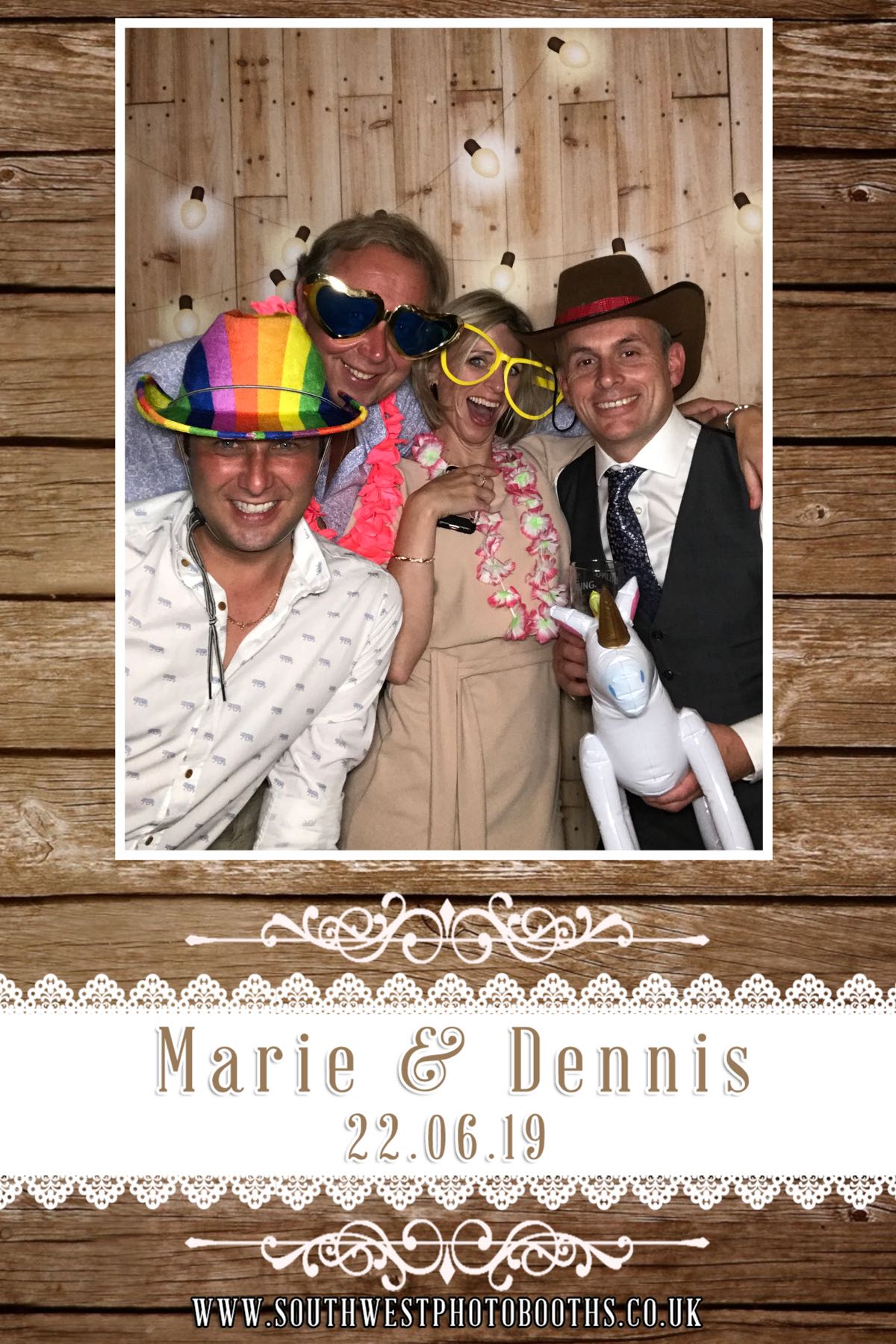 Marie and Dennis | View more photos from the event at gallery.southwestphotobooths.co.uk/u/SWPB/Marie-and-Dennis